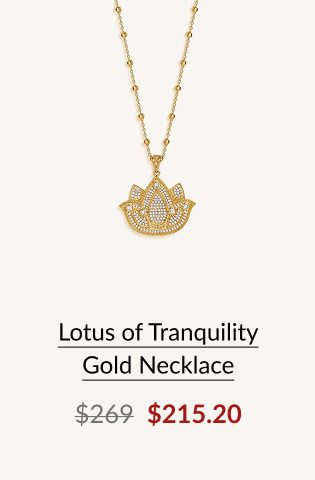 Lotus of Tranquility Gold Necklace