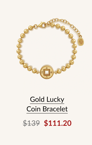 Gold Lucky Coin Bracelet