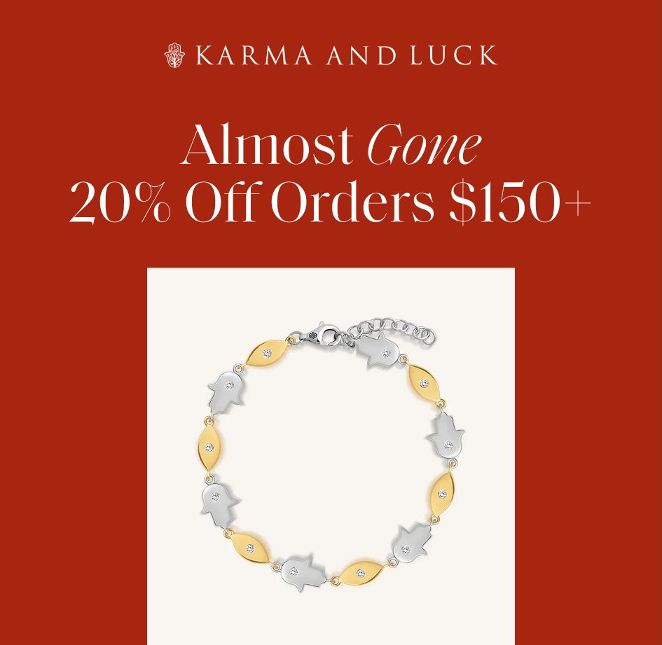 Almost Gone 20% Off Orders $150+