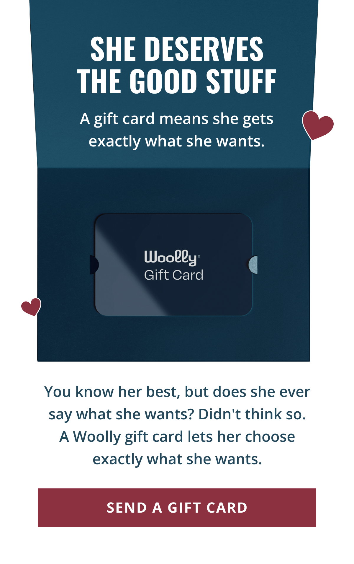 She Deserves The Good Stuff