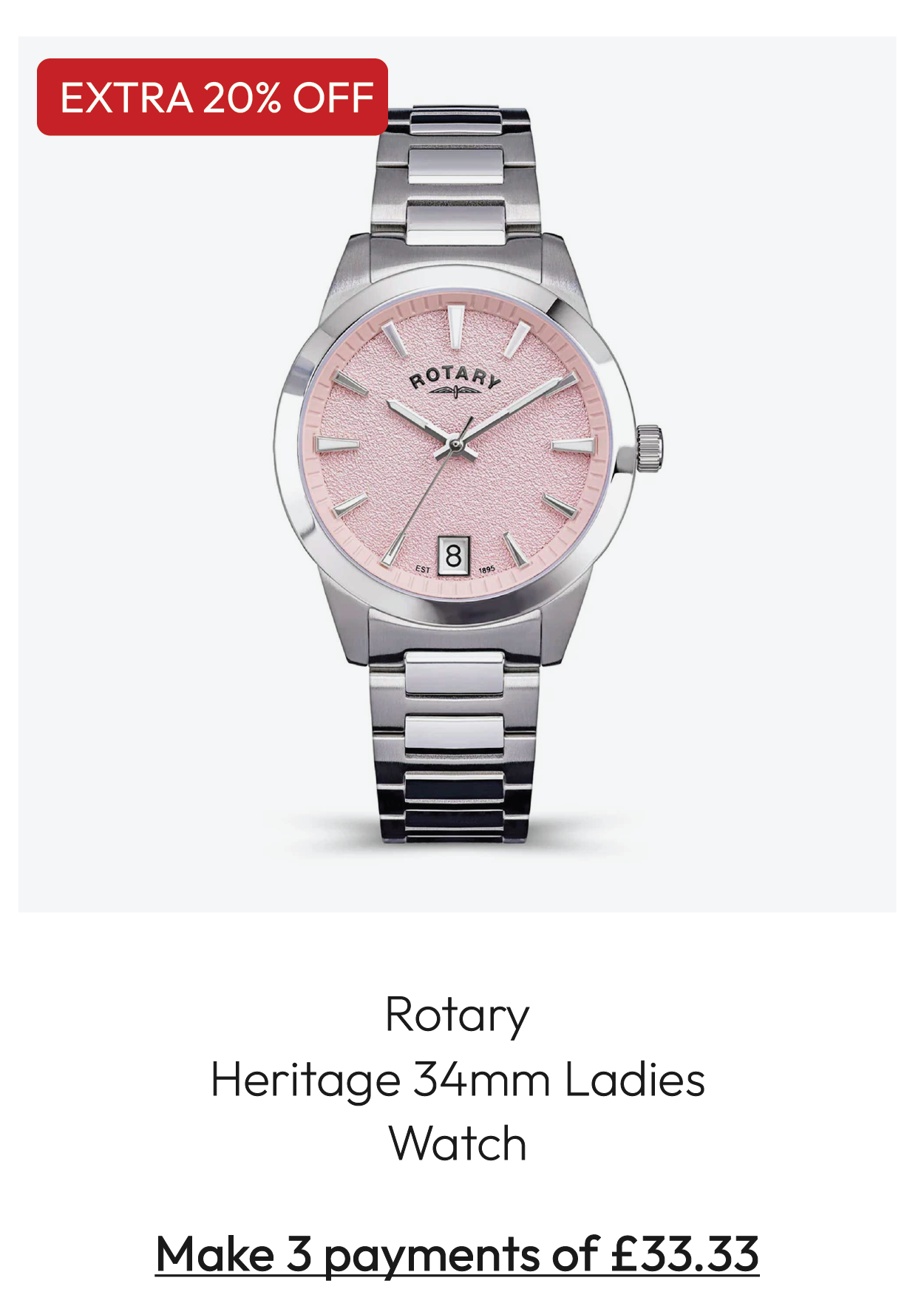 Rotary Heritage 34mm Ladies Watch