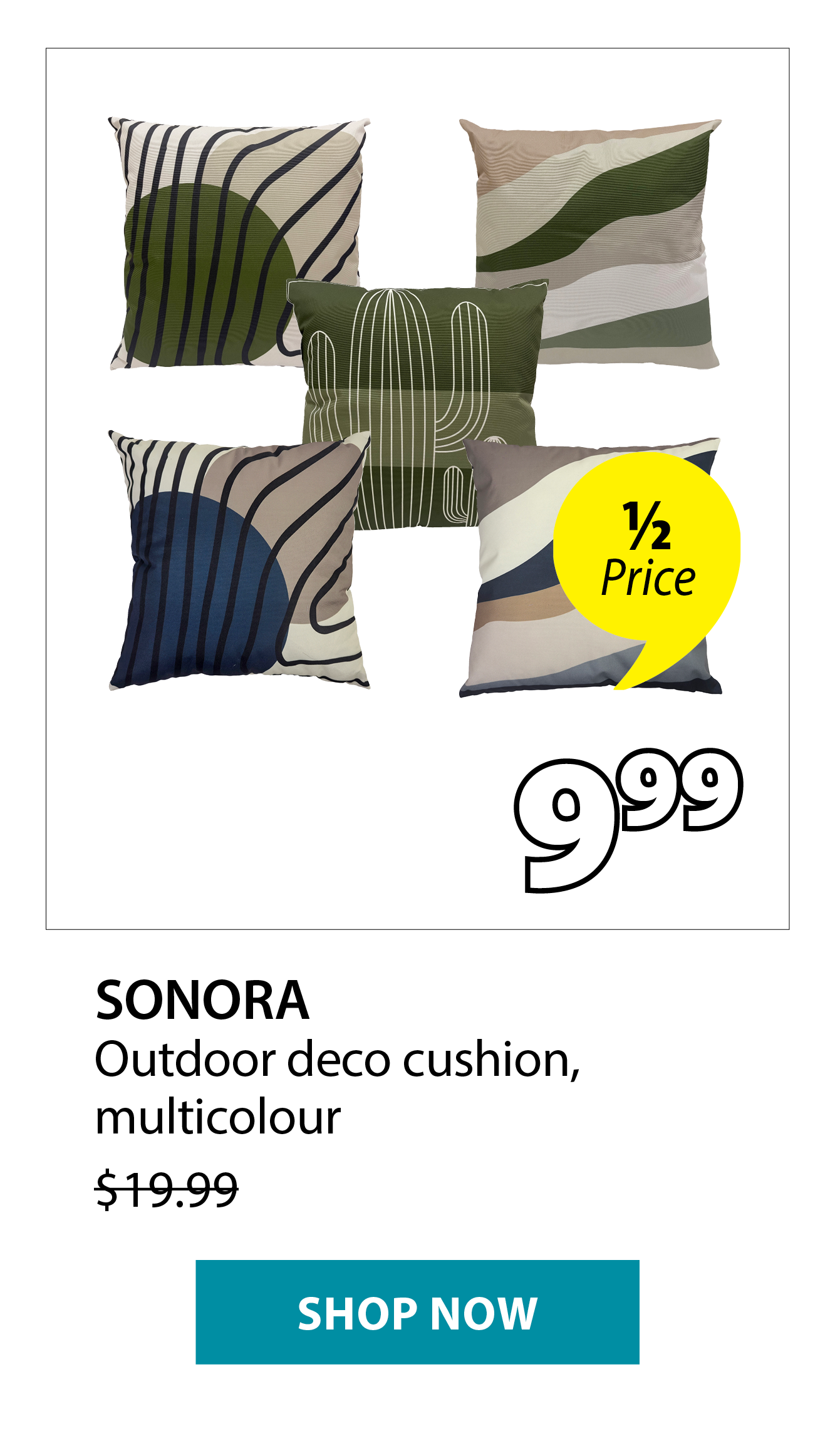 SONORA Outdoor deco cushion | 1/2 Price