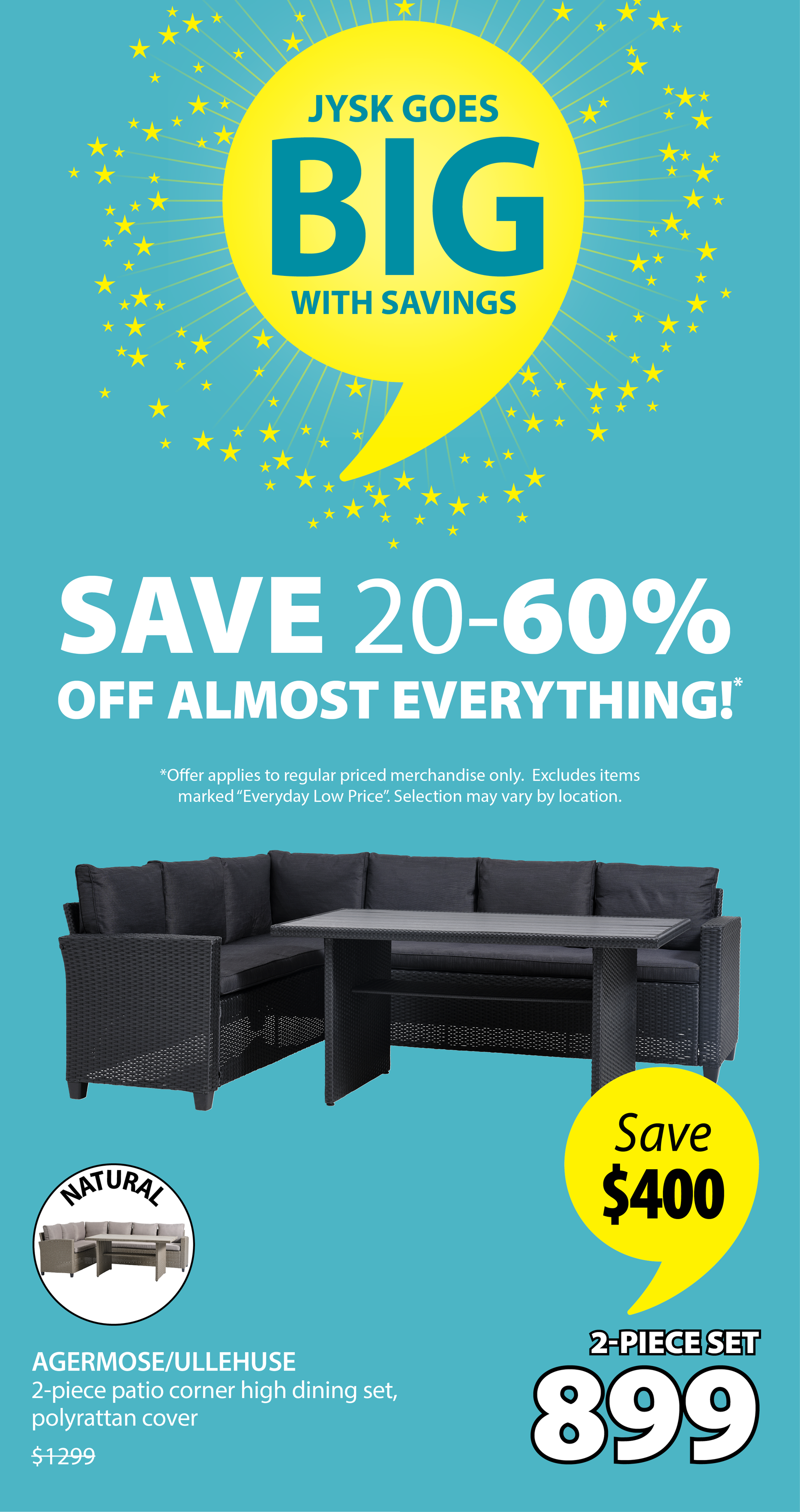 SAVE 20-60% OFF ALMOST EVERYTHING!*