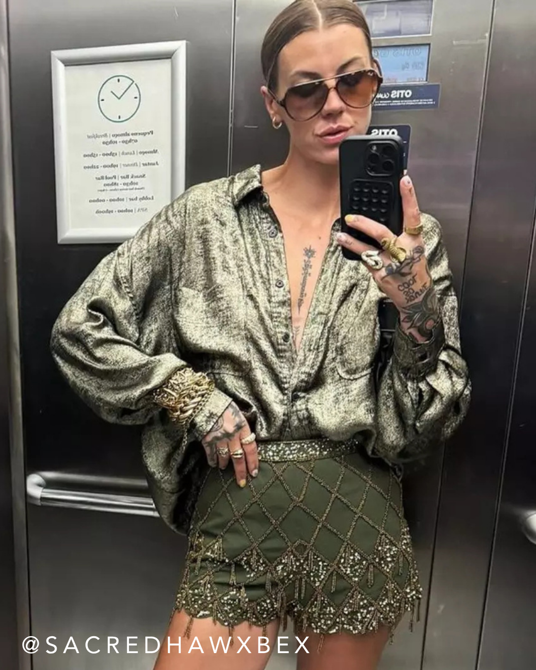 Luna Metallic Shirt