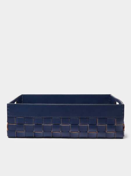 Barcelona Water-Resistant Leather Large Towel Basket