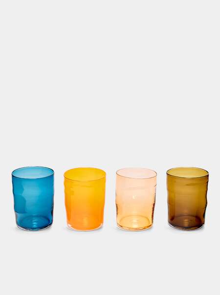 Mojave Hand-Blown Glass Highballs (Set of 4)