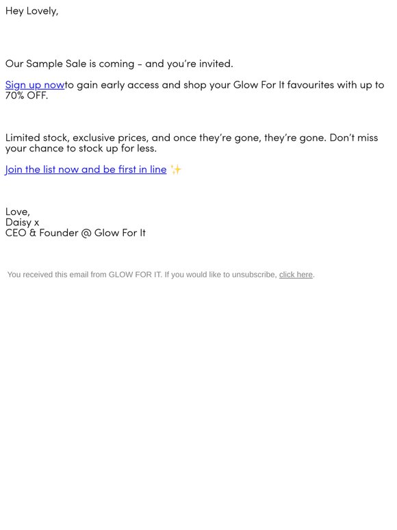 Unlock 70% OFF