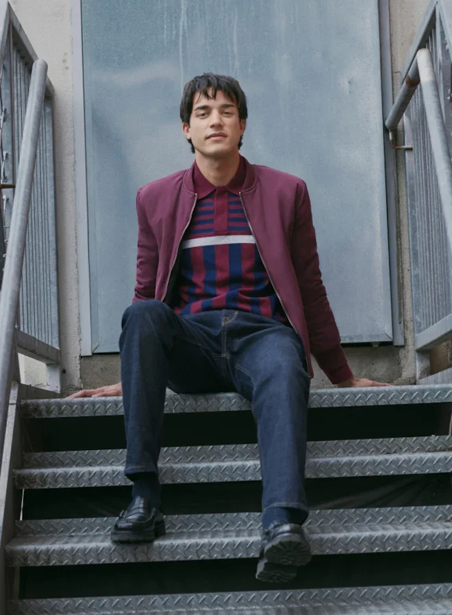 Joshua Stripe Knit Polo