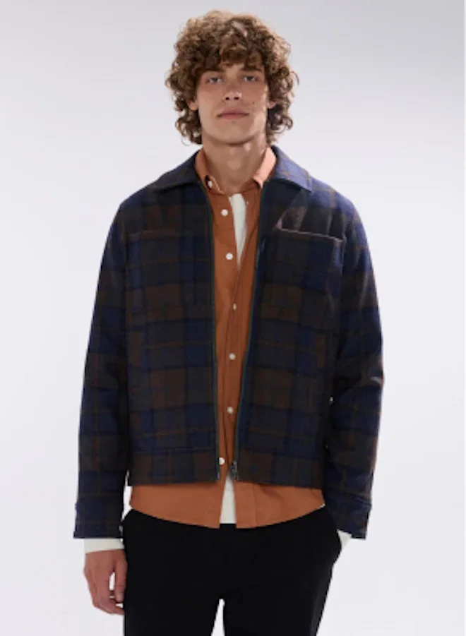 Victor Reversible Check Jacket