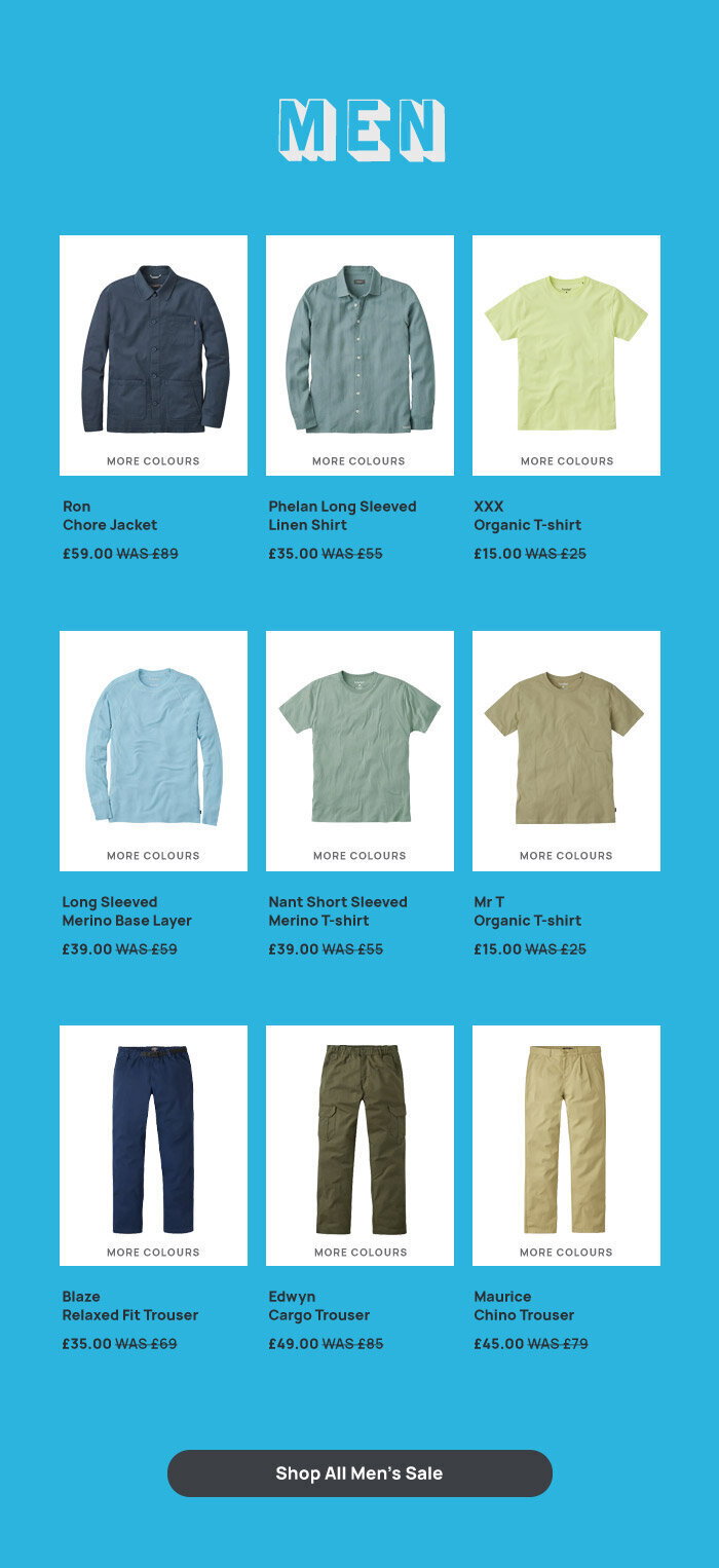 Spring Sale - mens