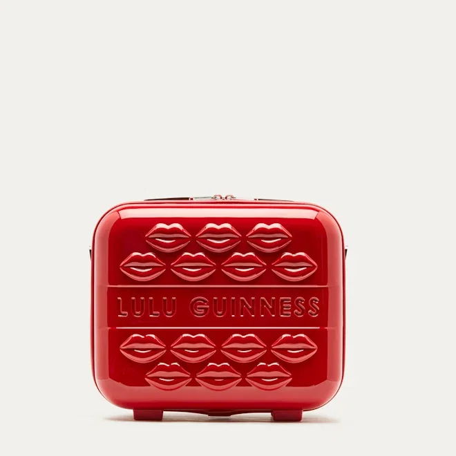 LULU RED LIPS VANITY CASE