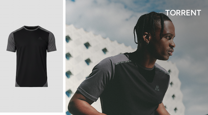 TORRENT TSHIRT BLACK ASPHALT