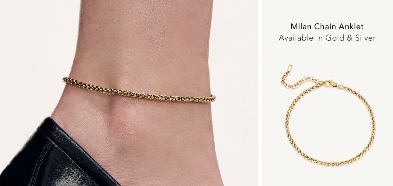 Milan Chain Anklet Gold.