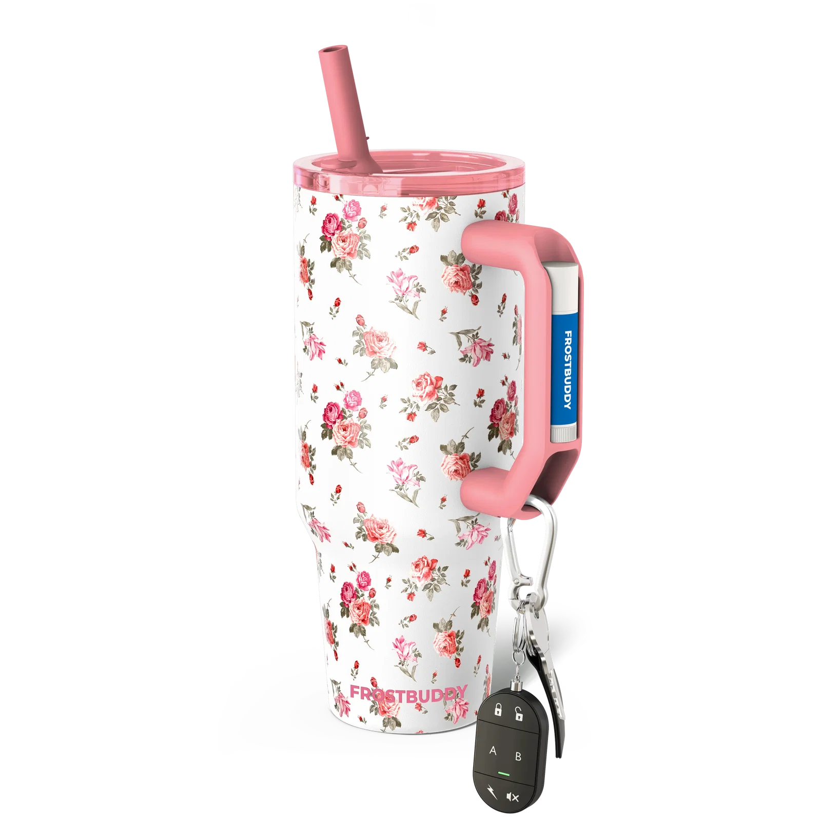 Image of Thicc Buddy 40oz | Pink Floral