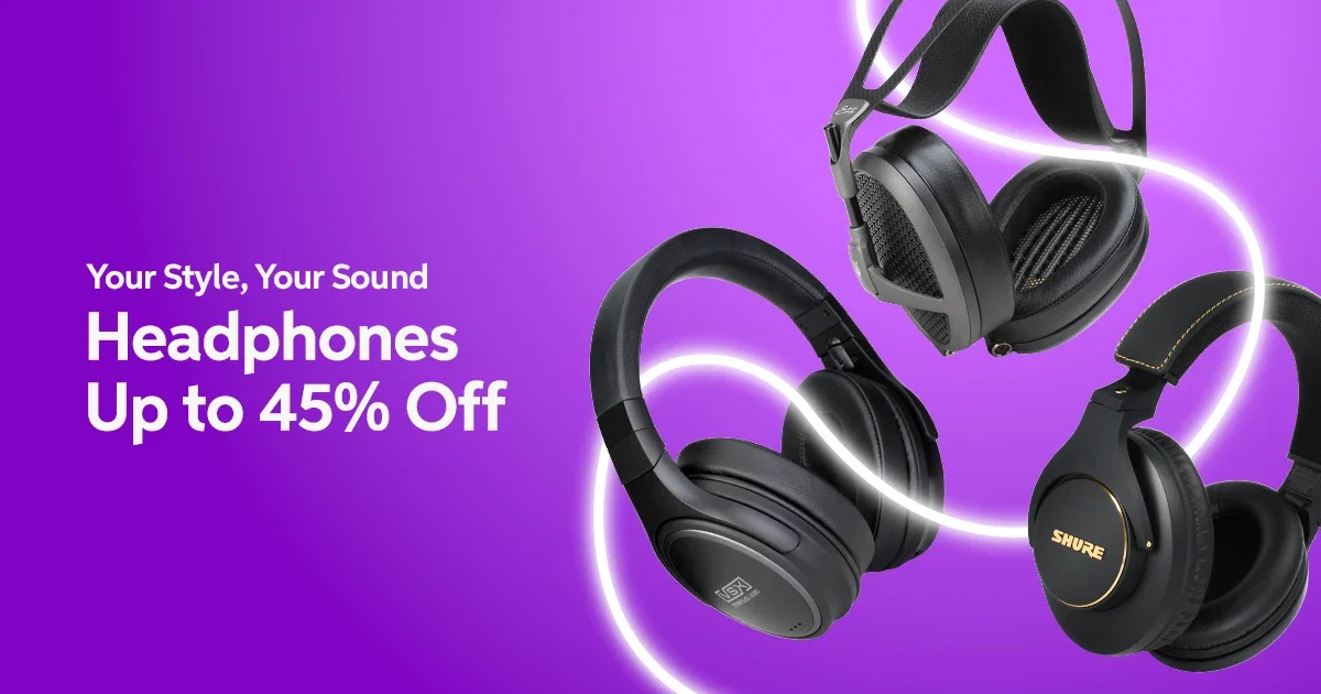 Save up to 45% on Headphones