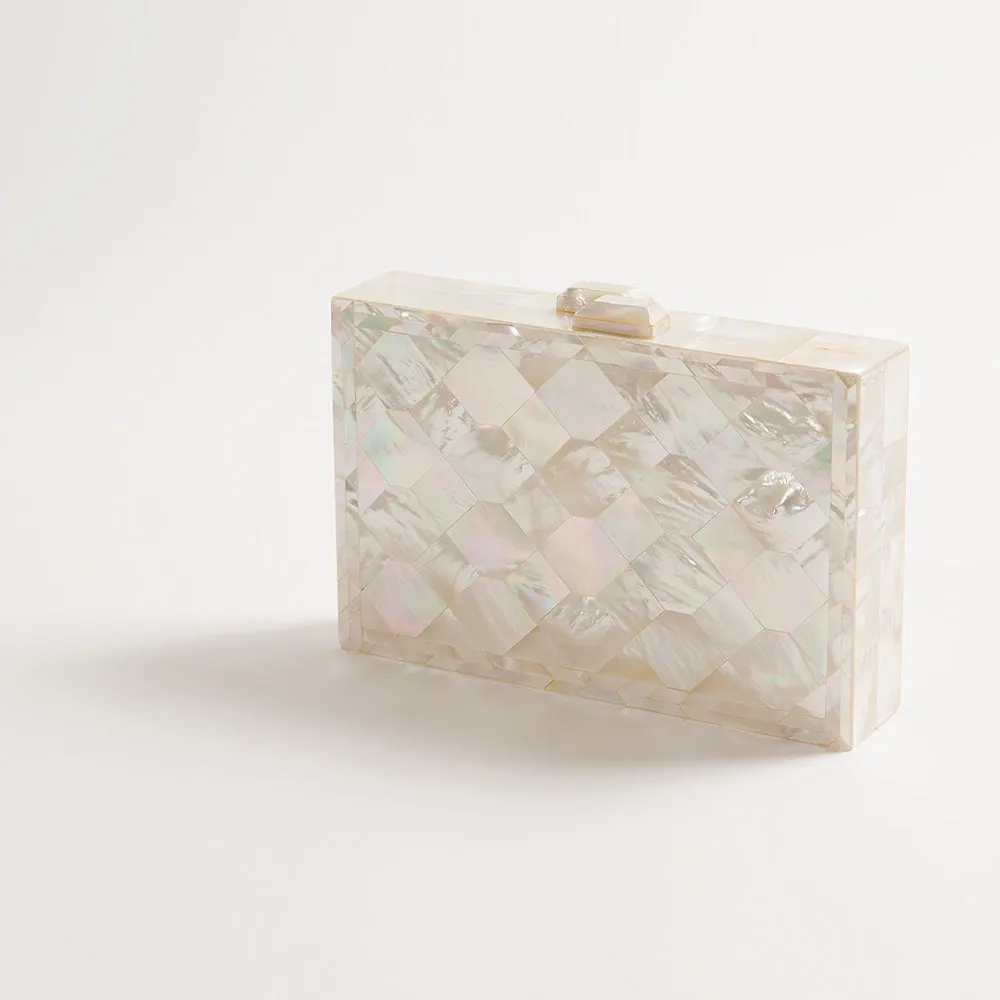 Image of Athena Ivory Mother of Pearl Bag