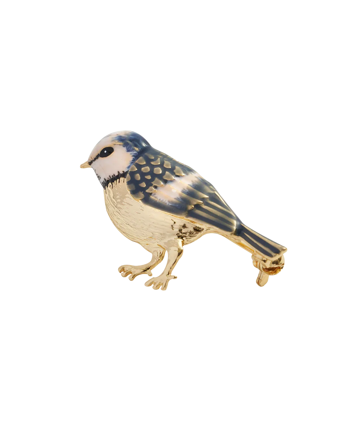 Image of Enamel Blue Tit Brooch