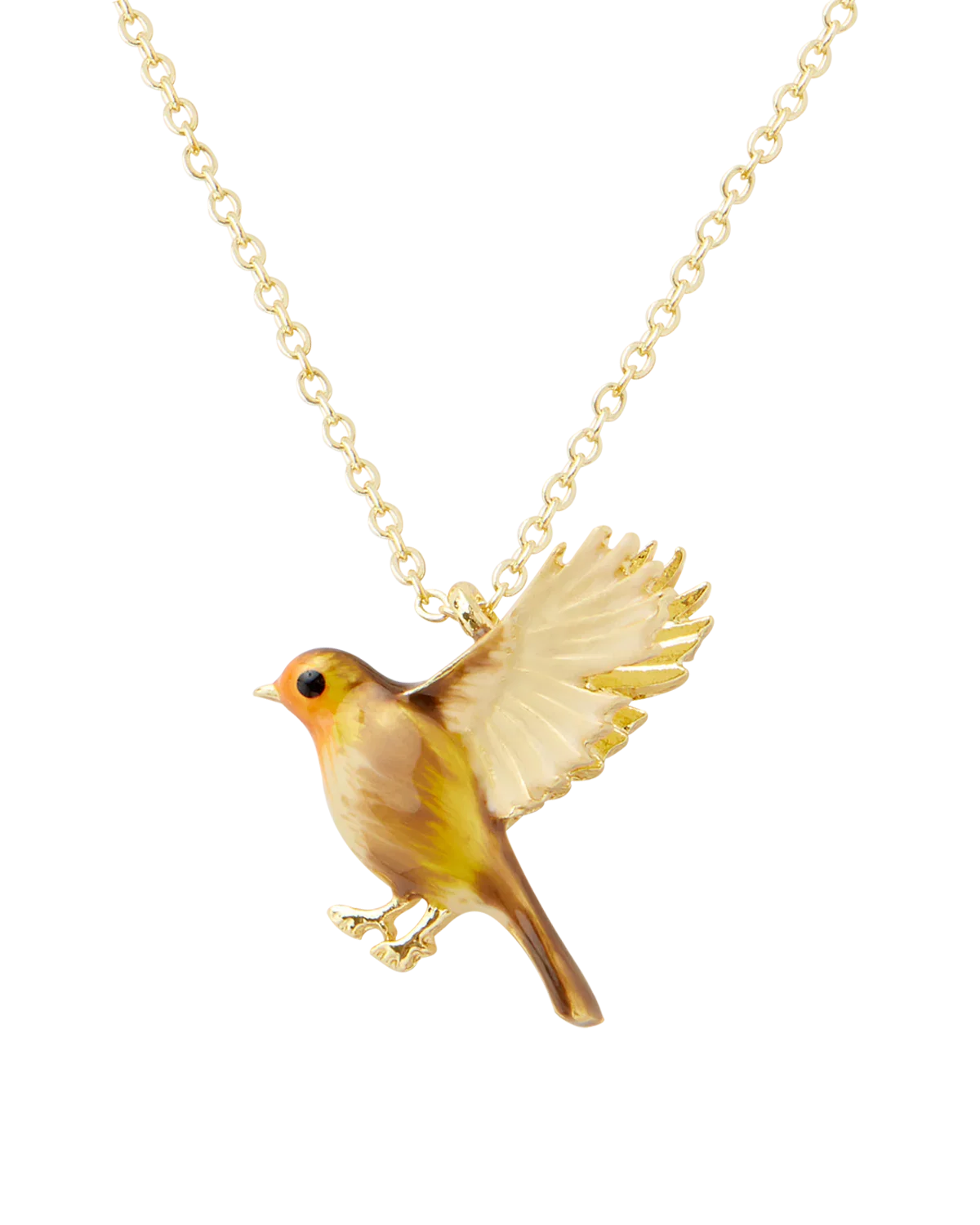 Image of Enamel Robin Necklace