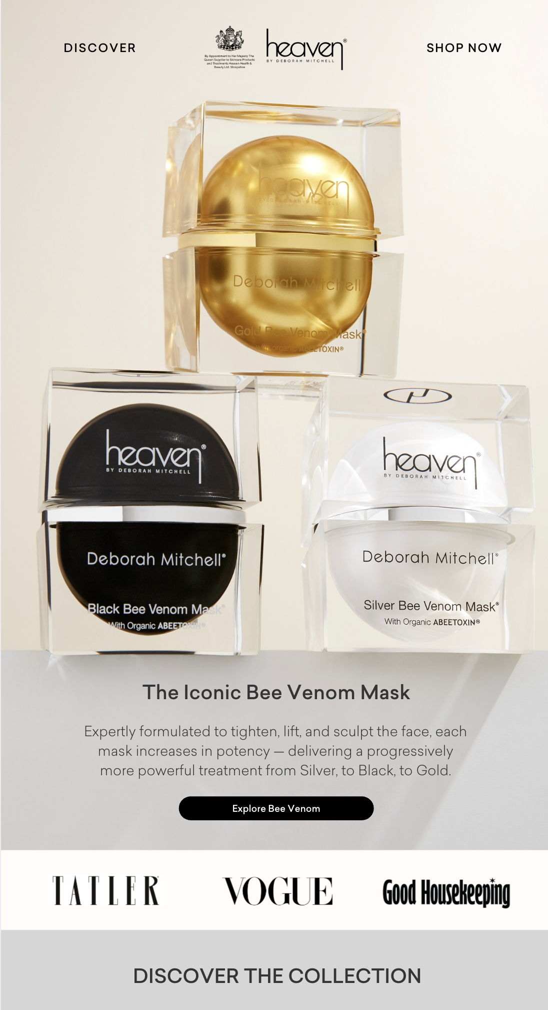 Shop Bee Venom Range