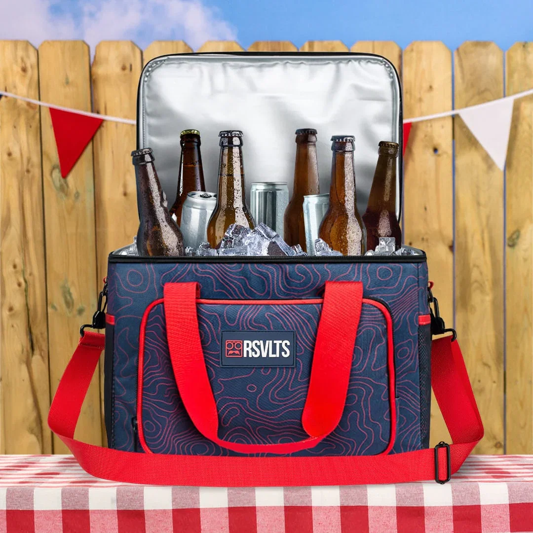 Image of Navy Topo – Cooler Bag
