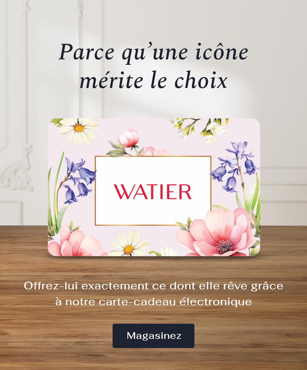 Parce qu'une icone mérite le choix