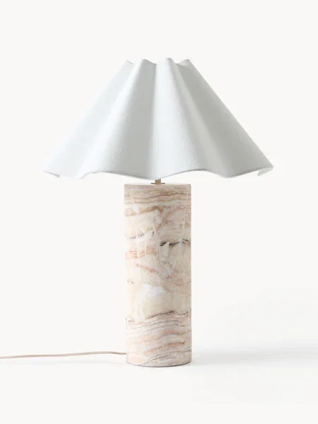 Lampada da tavolo a LED con luce regolabile e base in marmo Arya