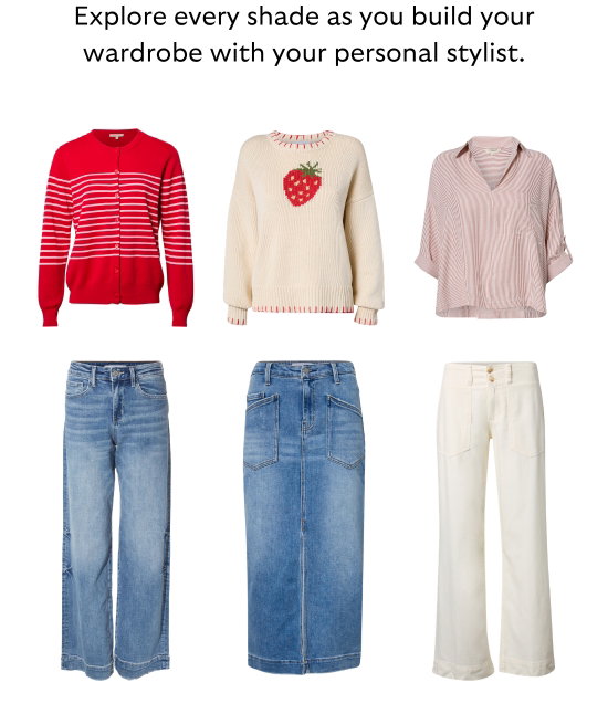 Explore every shade as you build your wardrobe with your personal stylist.