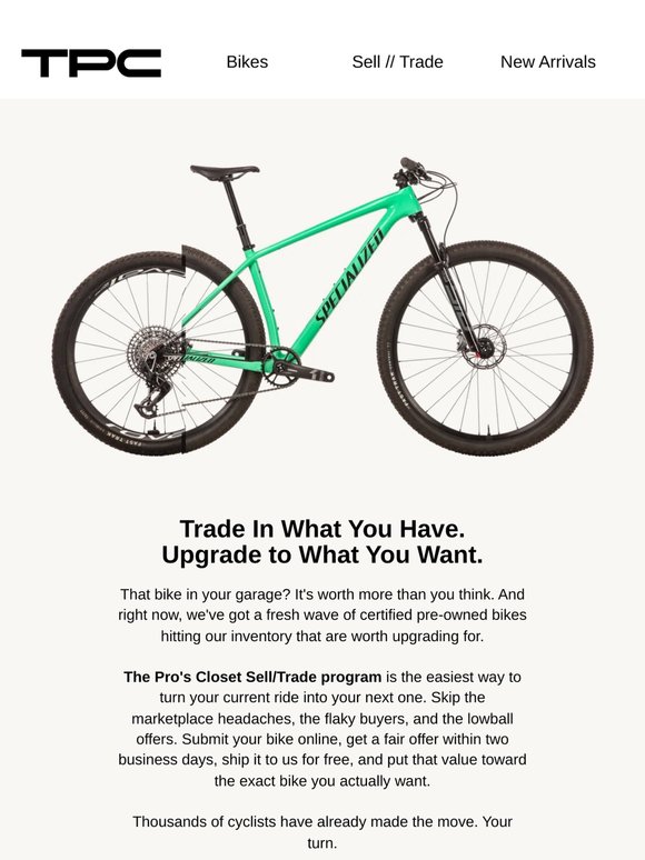 Your Current Bike Could Be Funding Your Next One