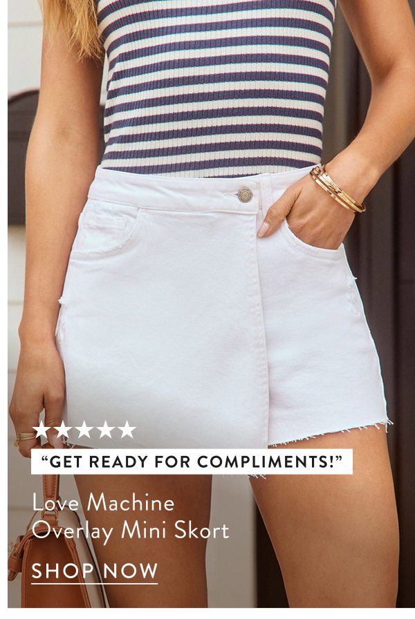 Love Machine Overlay Mini Skort