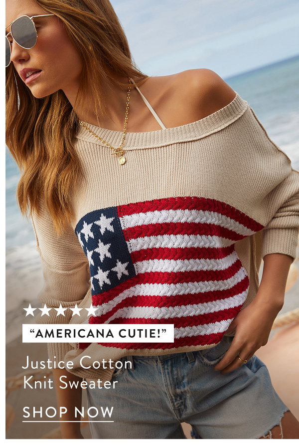 Justice Cotton Knit Sweater