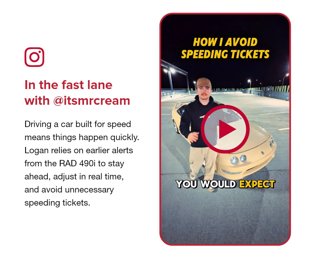 In the fast lane with @itsmrcream