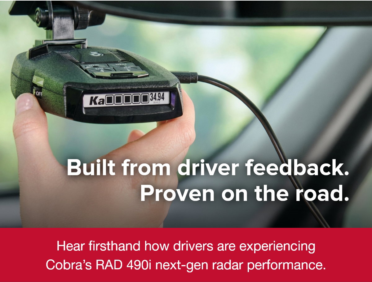 See what drivers are saying - The RAD 490i in real-world use