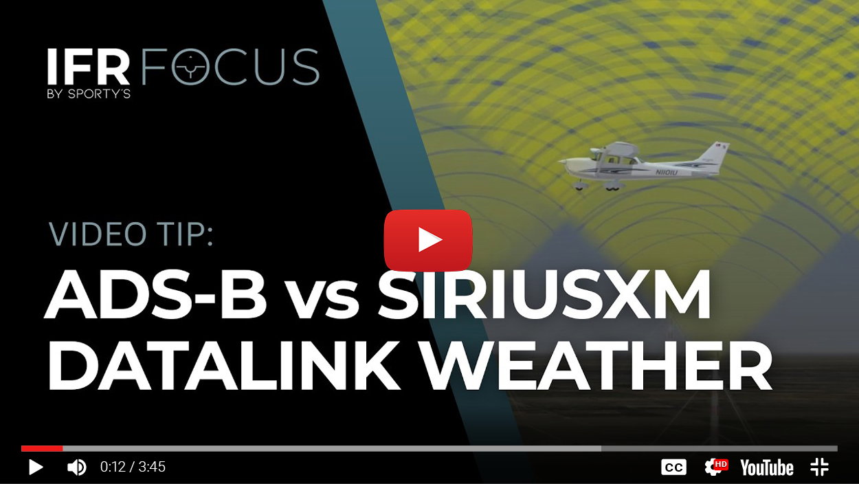  Datalink Weather Explained: ADS-B vs. SiriusXM