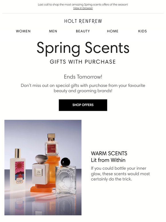 It’s Your Last Chance to Shop Offers in the Spring Scents Event