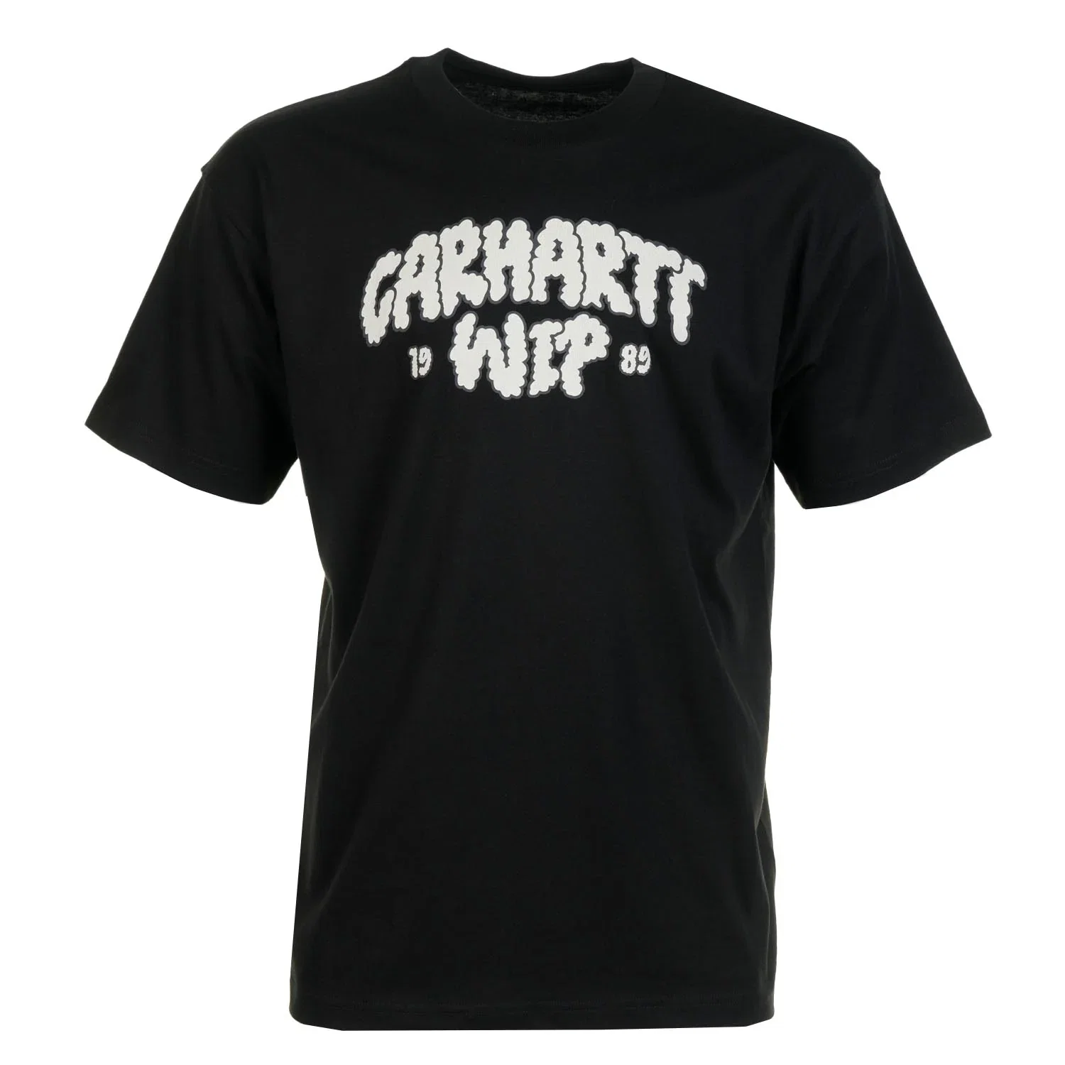 Image of CARHARTT WIP<BR>Short Sleeve Cloud Script T Shirt Black