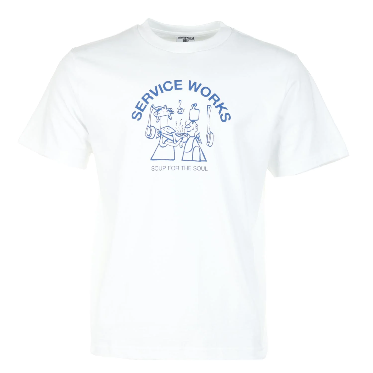 Image of SERVICE WORKS<BR>Soup For Soul Tee White