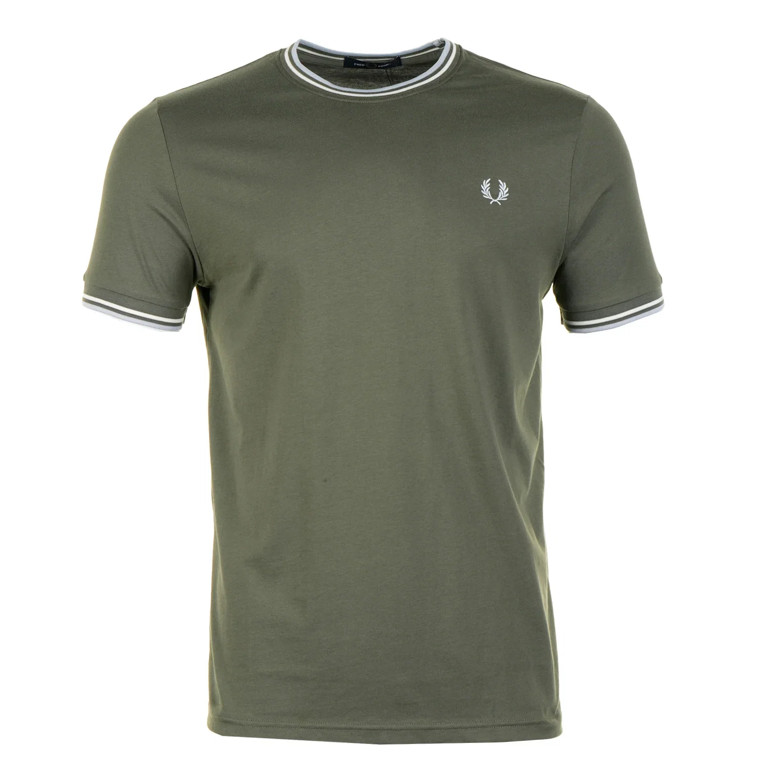 Image of FRED PERRY<BR>Twin Tipped T Shirt Lawn Green