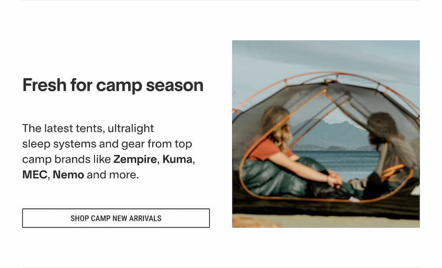 Camp new arrivals