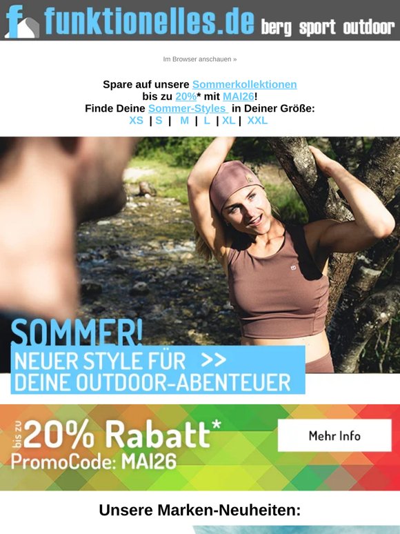 👉 20% mit MAI26 auf Sommer-Styles 🌻