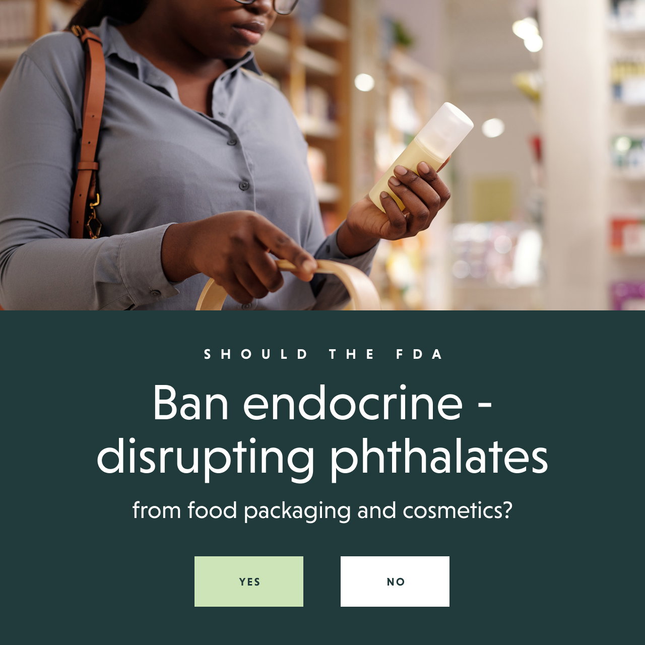 Ban endocrine disruptors? - YES / NO