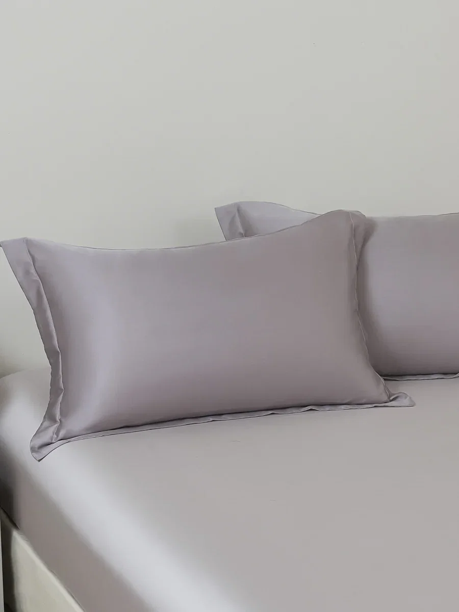 Enamel Gray TENCEL™ Pillow Sham Set