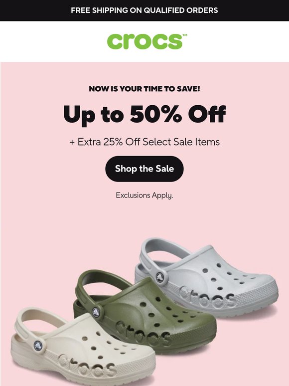 Shop up to 50% off before it ends!
