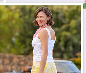 Shop Sunshine Gingham Capri Pants