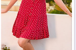 Summer Sunshine Spotty Tunic Dress