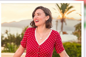 Summer Sunshine Spotty Tunic Dress