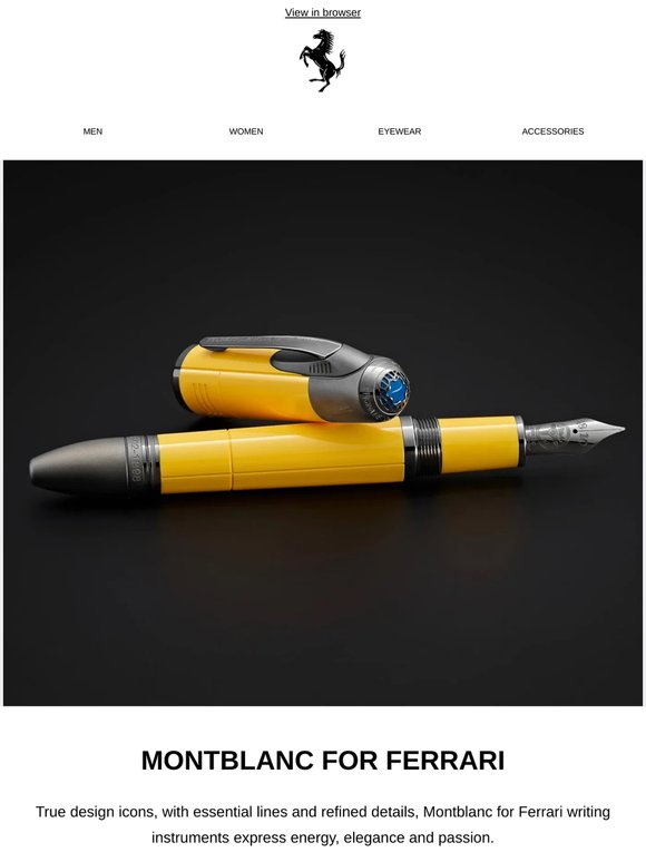 Montblanc for Ferrari: Writing Instruments