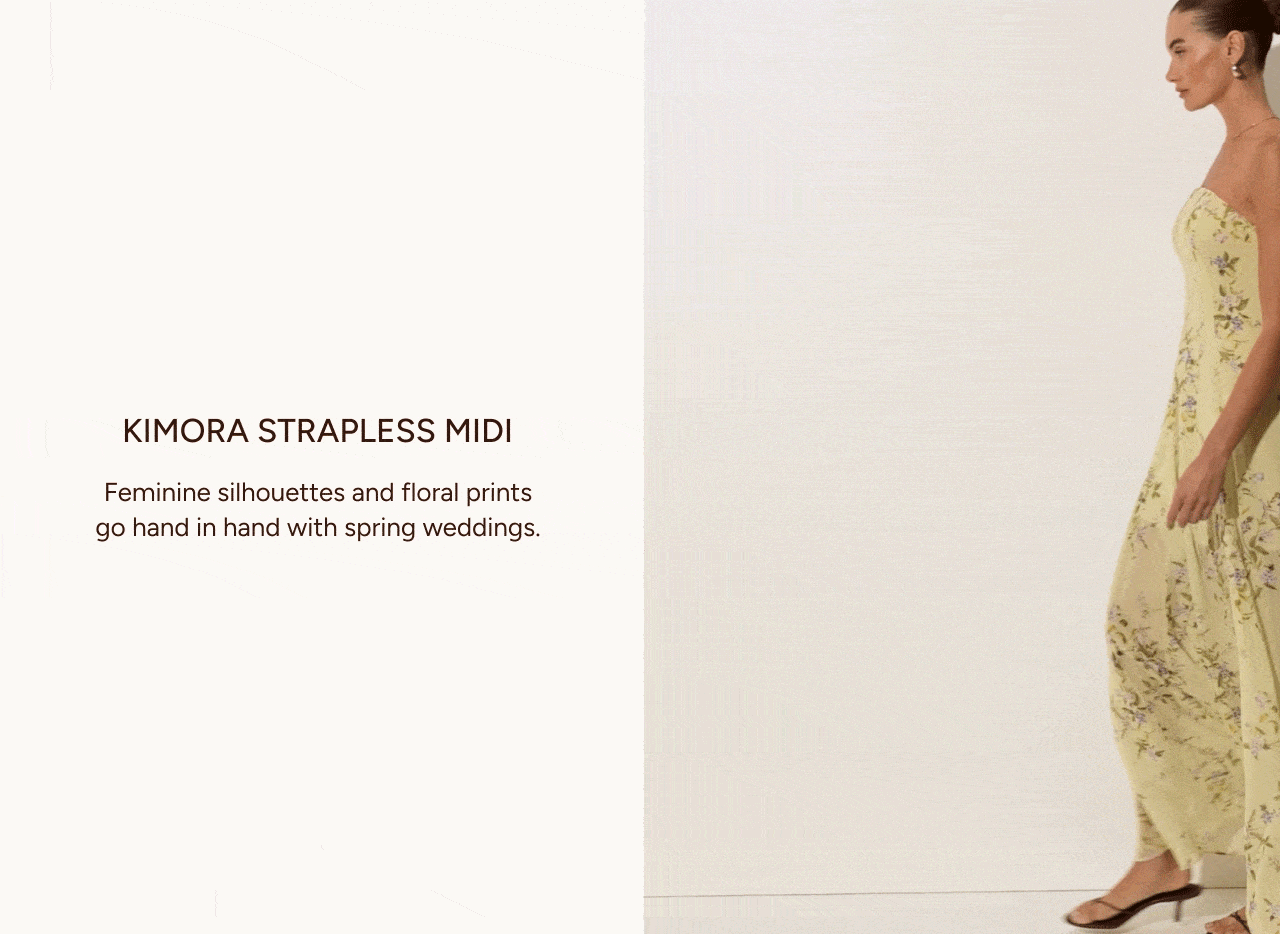 Kimora Strapless Midi Dress