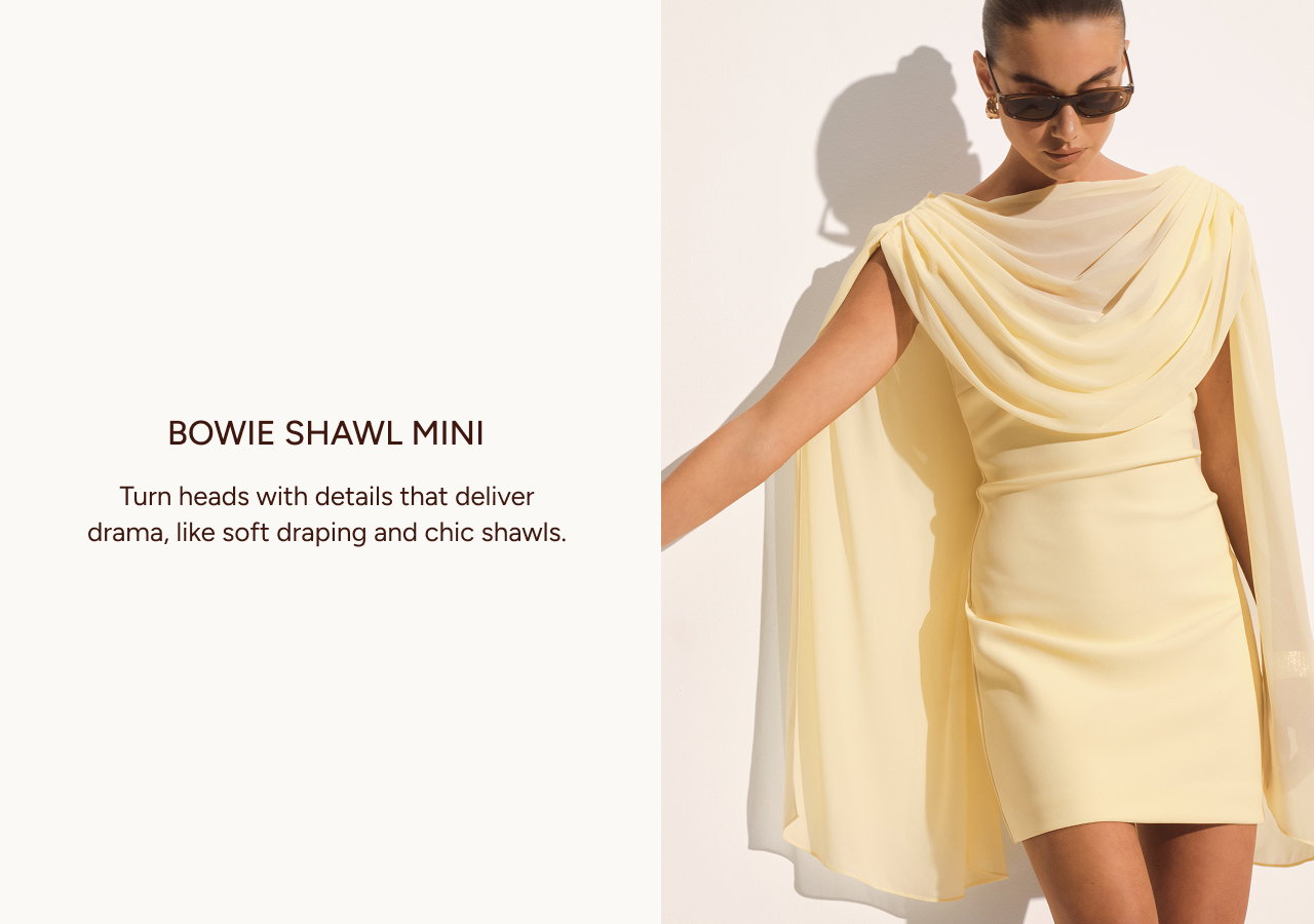 Bowie Mini Dress With Shawl