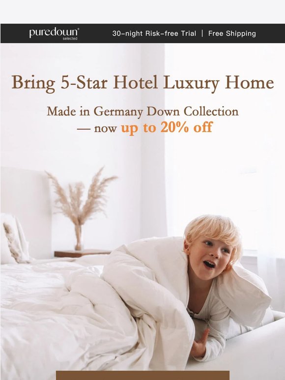 Ends Soon: Up to 20% Off + Extra $100 Drop on Select German Down