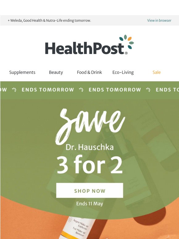 Last chance: Dr. Hauschka 3 for 2 – for your healthy glow ✨